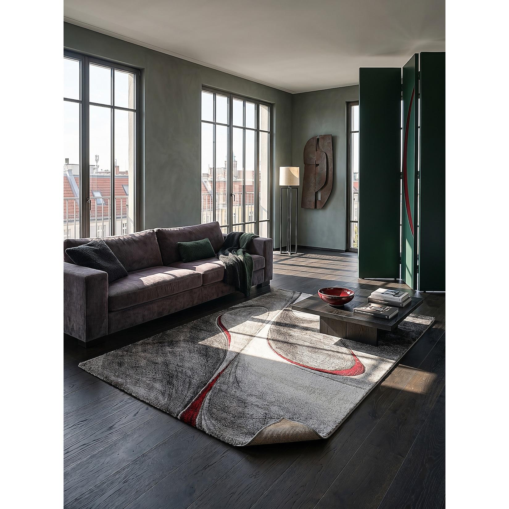 Teppich Polypropylen Rot 120x170 cm - BIENO Kadima Design