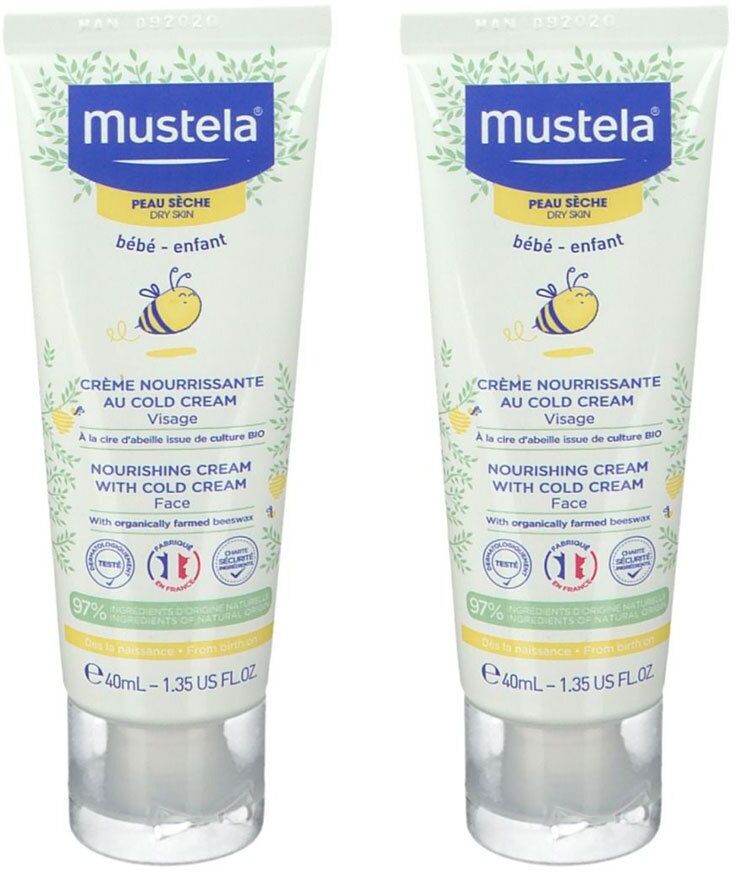 Mustela Voedende Cold Cream Gelaat Droge Huid x2 2x40 ml Creme