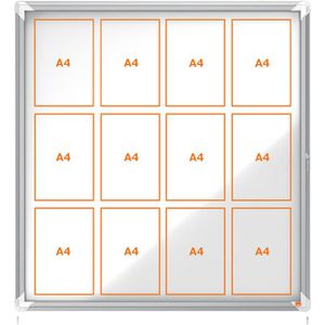 Nobo 1902581 Premium Plus aussen 12 x A4 Metall Schaukasten