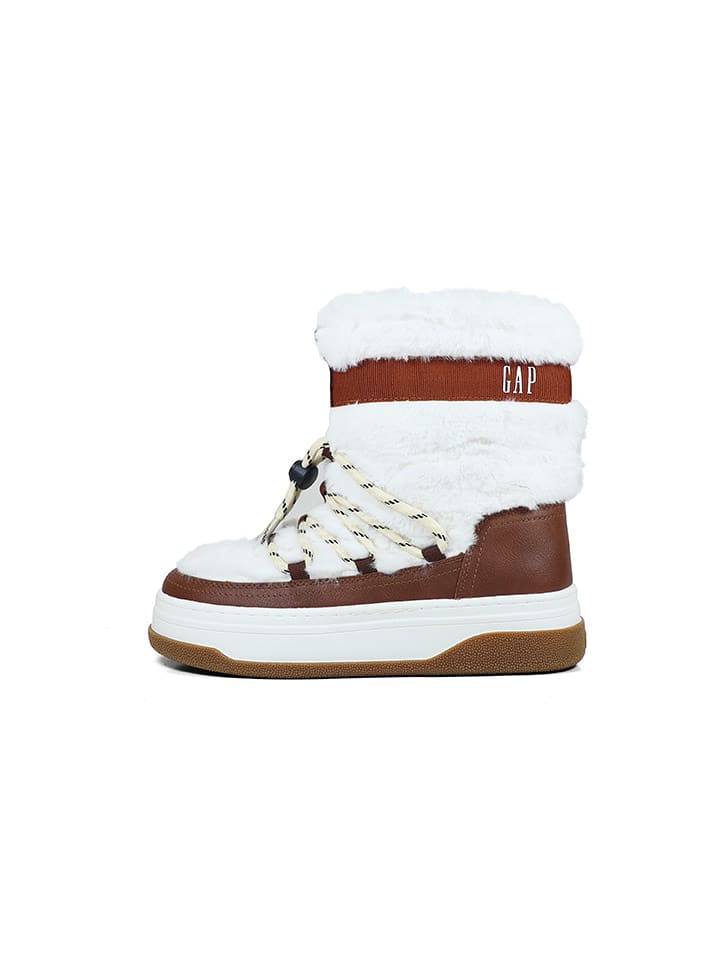 GAP Boots " Paradise High Fur" in Weiß/ Bordeaux - 41