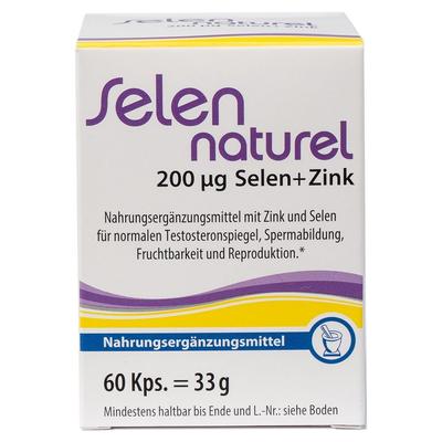 Selennaturel 200 µg+Zink Kapseln 60 St