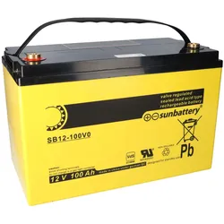 SUN Battery SB12-100V0 AGM Akku 12V 107Ah F-M8 / M8-Innengewinde