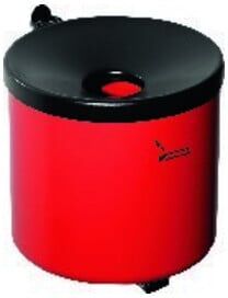 Wandascher Ø90xH100mm rot m.Kippvorrichtung TKG (350021)
