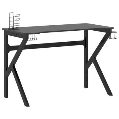 Helloshop26 - Schreibtisch Tisch Arbeitsplatz Computermöbel Computerarbeitsplatz Gaming-Schreibtisch mit K-förmigen Beinen 110 x 60 02_0023769