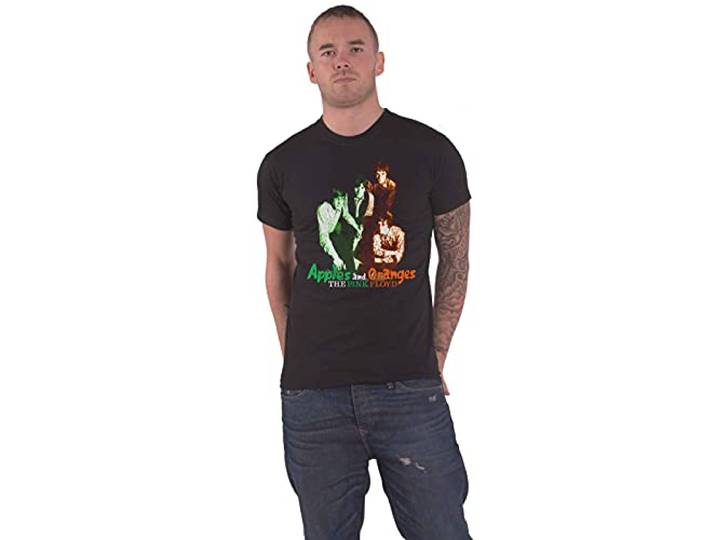 pink floyd T Shirt Apples And Oranges Band Logo nieuw Officieel Mannen
