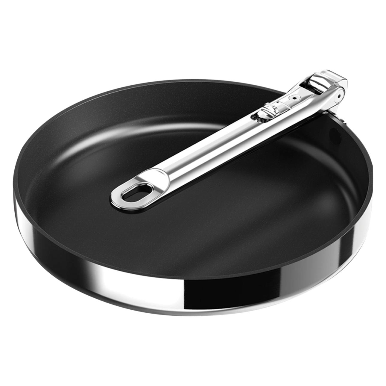 Joseph Joseph Space Steel Bratpfanne (Bratpfanne, Aluminium, Edelstahl, 24 x 8.90 cm) (1000058)