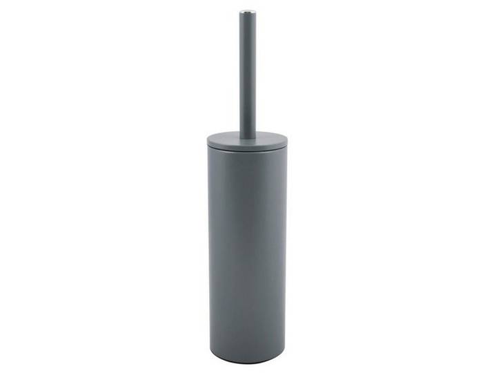 Wc-Bürstengarnitur, Grau, Metall, 40 cm, Bürstenkopf abnehmbar, Bürstenkopf austauschbar, Badezimmer, WC Ausstattung, WC-Bürsten