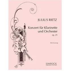 Konzert g-Moll op.29 für Klarinette und Orchester für Klarinette und Klavier, Fachbücher