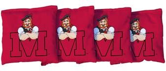 Skip's Garage Monmouth College Fighting Scots Red Cornhole Bags