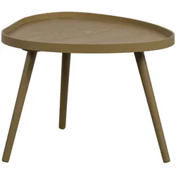 Beistelltisch Mae aus Kiefernholz, organisches Design, modern, braun sepia, kompakte Größe