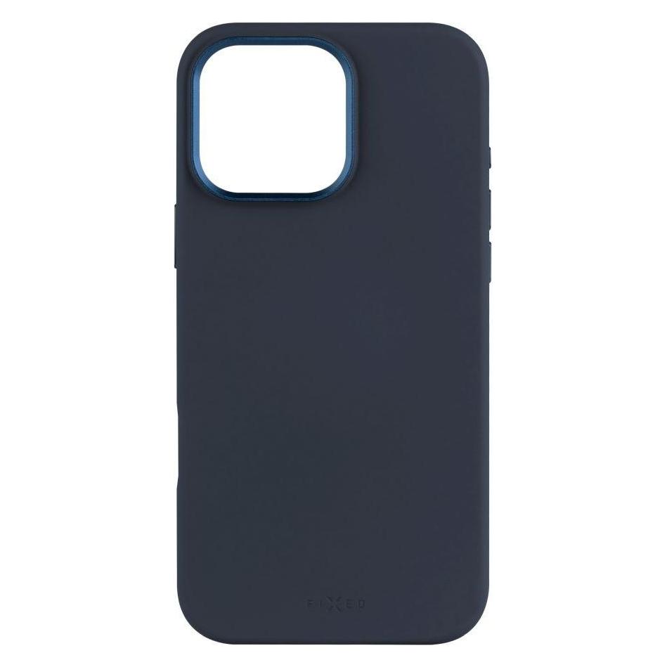 Fixed MagFlow korrigiert | Rückseite | Apfel | iPhone 16 Pro Max | Flüssiges Silizium | Blau (Apple iPhone 16 Pro Max) (FIXFLM2-1403-BL)