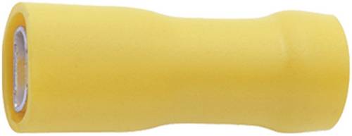 Klauke 8503V Flachsteckhülse Steckbreite: 4.8mm Steckdicke: 0.8mm 180° Vollisoliert Gelb