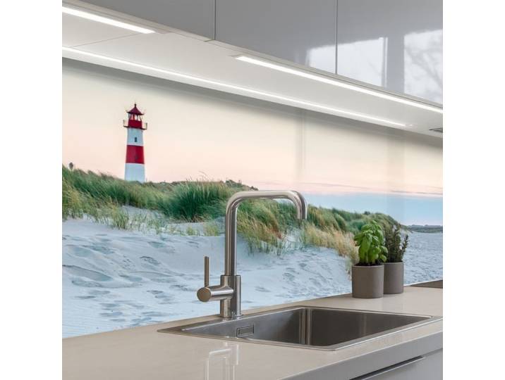 KitchenYeah dosseret de cuisine Phare - Nature - Plage 200x60cm