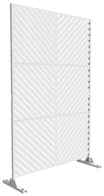 Uixe "Free Standing Metal Privacy Screen Panel Decorative Outdoor Privacy Screen - 72""H x 47""W"