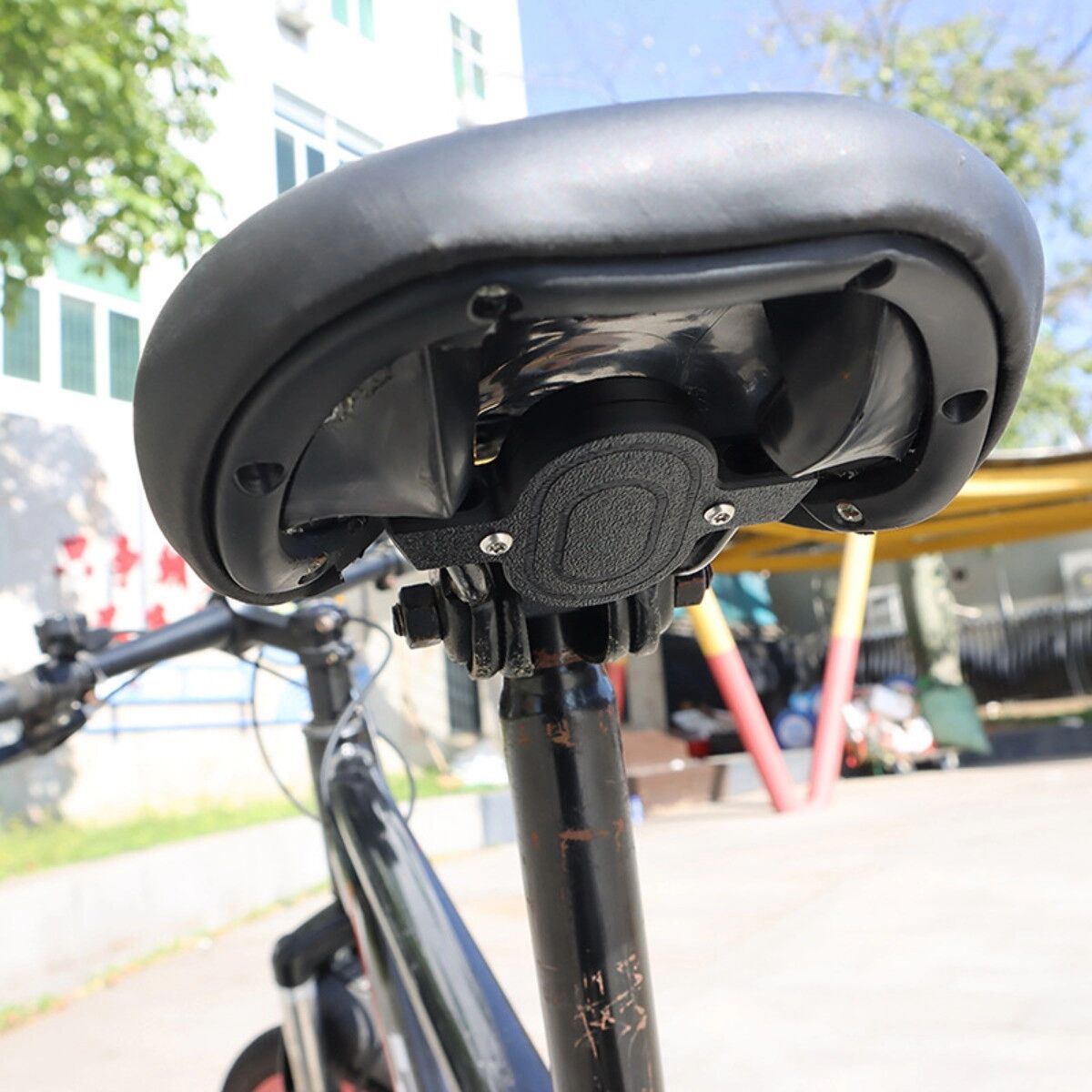 INF Fahrrad-Untersitz-Tracker-Schutzhülle kompatibel mit Xiaomi Tag — ABS Diebstahlschutz Schraubmontage für Renn- &