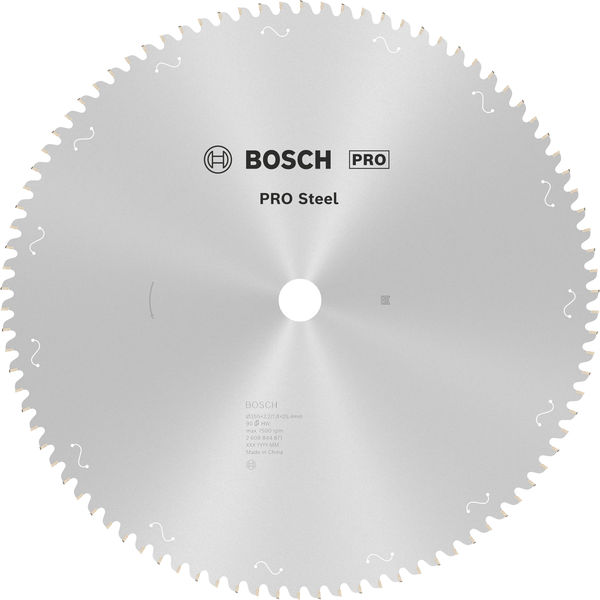 Bosch PRO Steel Sägeblatt für Kreissägen, Netz-/kabelgebunden, 355 x 2,2x 25,4 mm, T90 2608844871
