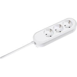 BACHMANN SMART Steckdosenleiste 3x Schutzkontakt, geschraubt, weiß, 5 m 388.272