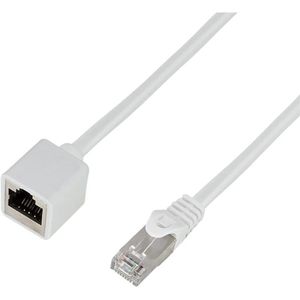 LogiLink Netzwerkkabel Premium, CQX091S, weiß, Cat 6A 500MHz, 10Gbit/s, S/FTP, RJ45 auf RJ45, 10 m