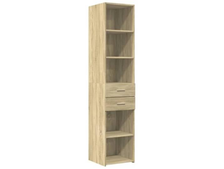 Highboard Sonoma-Eiche 40x42,5x185 cm Holzwerkstoff Stauraumschrank Standschrank, Sonoma-Eiche Dekor, Holzwerkstoff, modernes Design, pflegeleichte Oberfläche, vielseitig einsetzbar
