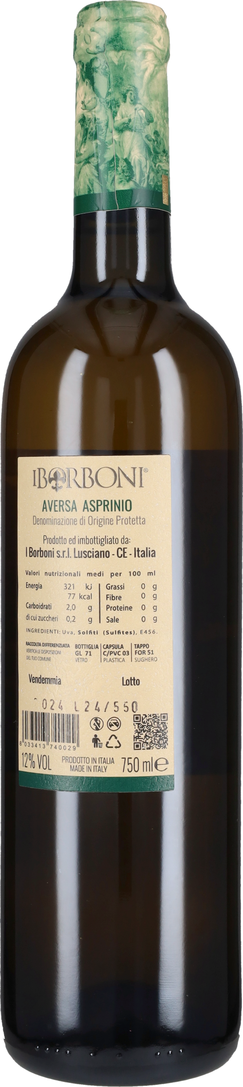 Asprinio di Aversa 'Vite Maritata' I Borboni 2025