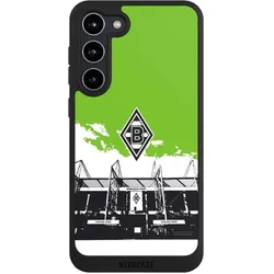 Nivocase Handyhülle für Samsung Galaxy S23+ Hülle NIVOpure Case Schwarz Borussia Mönchengladbach Fanartikel (Samsung Galaxy S23+), Smartphone Hülle, Schwarz
