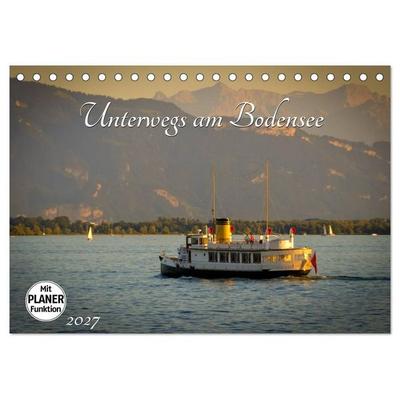 Unterwegs am Bodensee (Tischkalender 2027 DIN A5 quer), CALVENDO Monatskalender