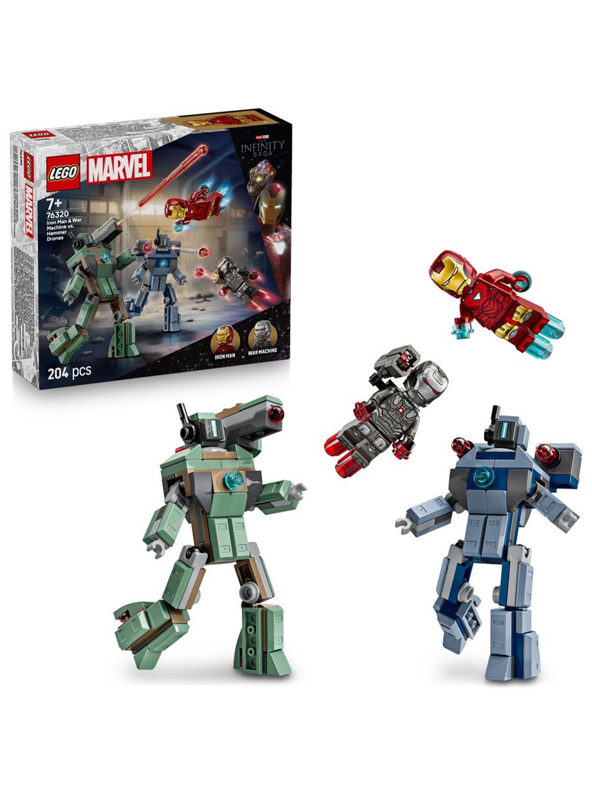 LEGO Super Heroes 76320 Iron Man & War Machine vs. Hammer-Drohnen