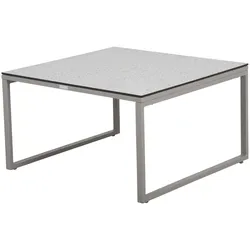Brafab Beistelltisch TALANCE 79x79 cm, Aluminium Khaki / HPL Terrazzo Beige - Abverkauf