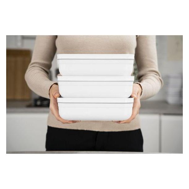 Zwilling Vakuum-Lunchbox, L | Kunststoff | weiss | flach (1 l) (1010348)
