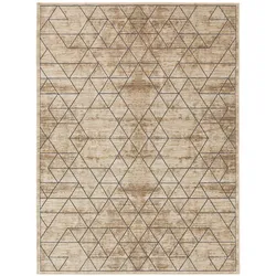 benuta Basic Kurzflor Teppich Daisy Cream 100x150 cm - Moderner Kurzflor-Teppich für Wohnzimmer