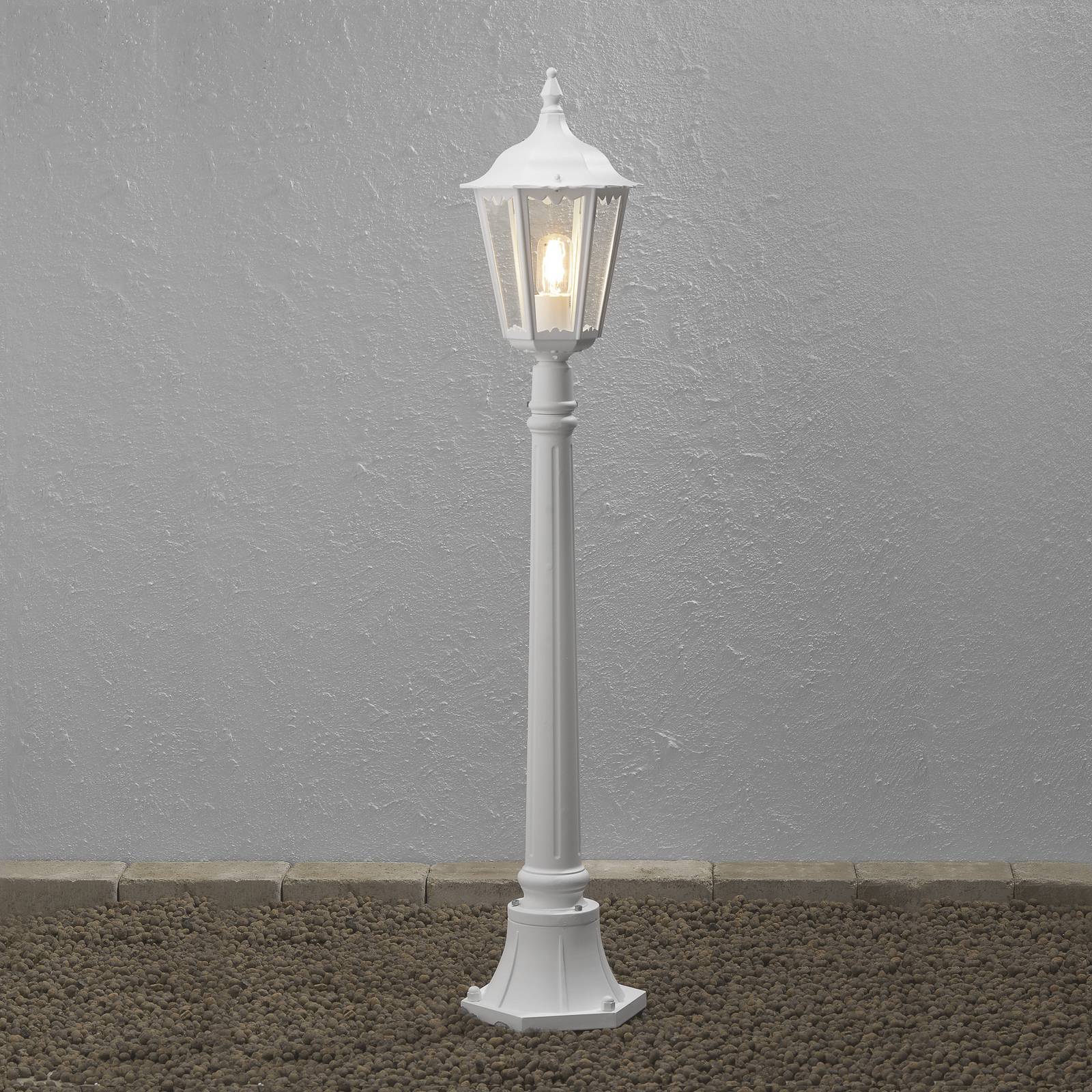 Konstsmide Pathway Light FIRENZE, White / opal, Aluminium, Country House / Rustic, Outdoor lights