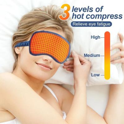 Inspired Finds USB Heated Vibrating Eye Mask With Adjustable Temperature only Heating
