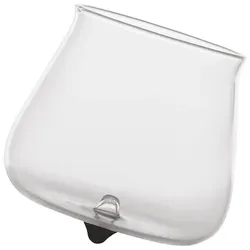 Zafferano Pirolo 6er-Set Junior-Trinkgläser aus schwarzem Borosilikatglas - drehbares Design mit schrägem Boden für einen Hauch von Eleganz und Stil