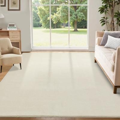 Garvee Modern Solid Color Living Room Area Rug