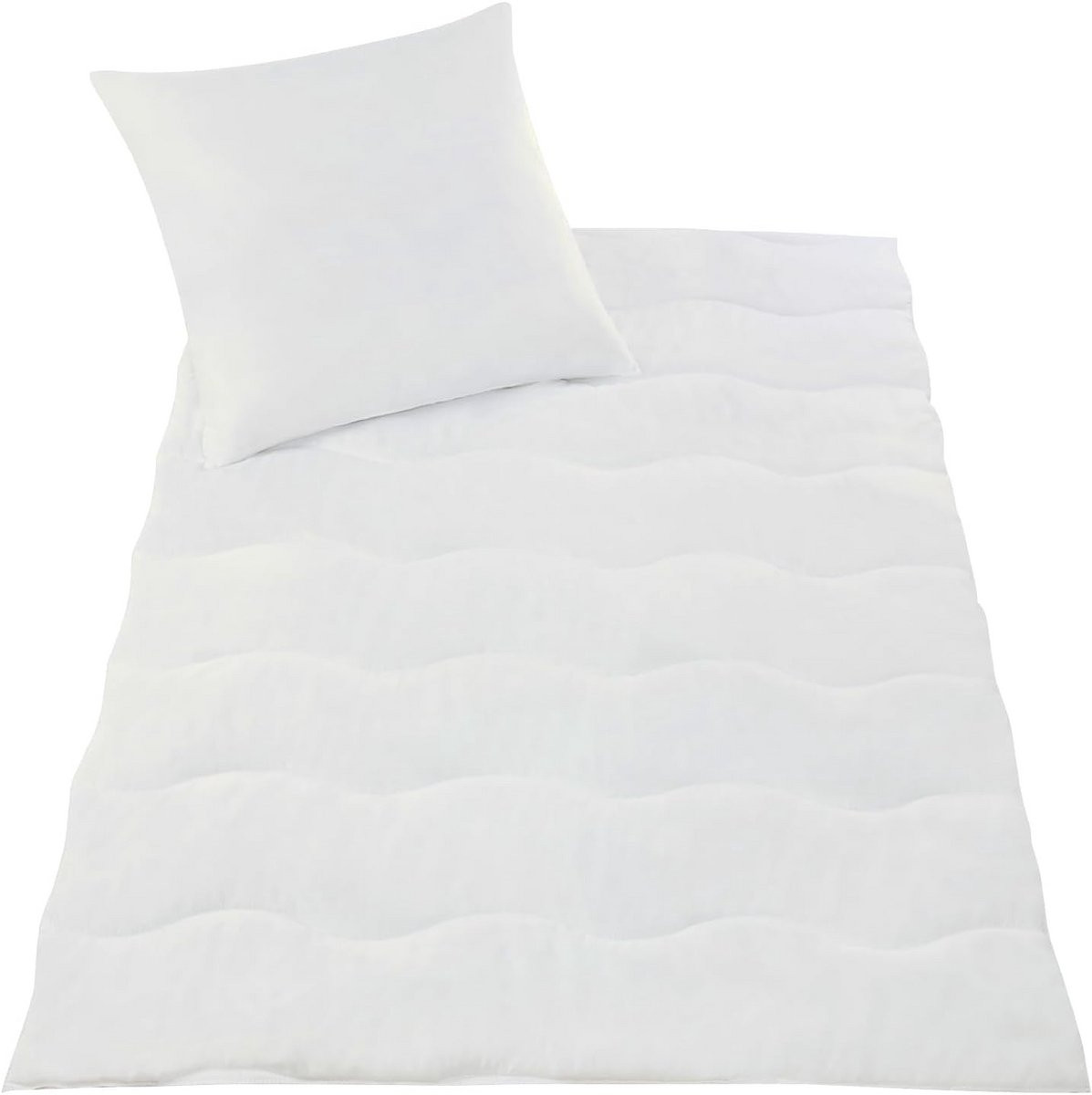 Wit Dekbed Set voor Volwassenen met Microvezel Dekbed - 135 x 200 cm