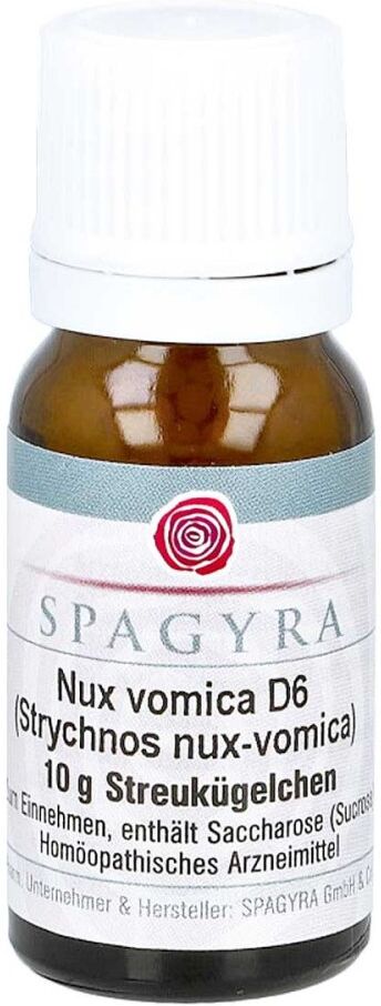 Nux Vomica D6 Globuli 10g