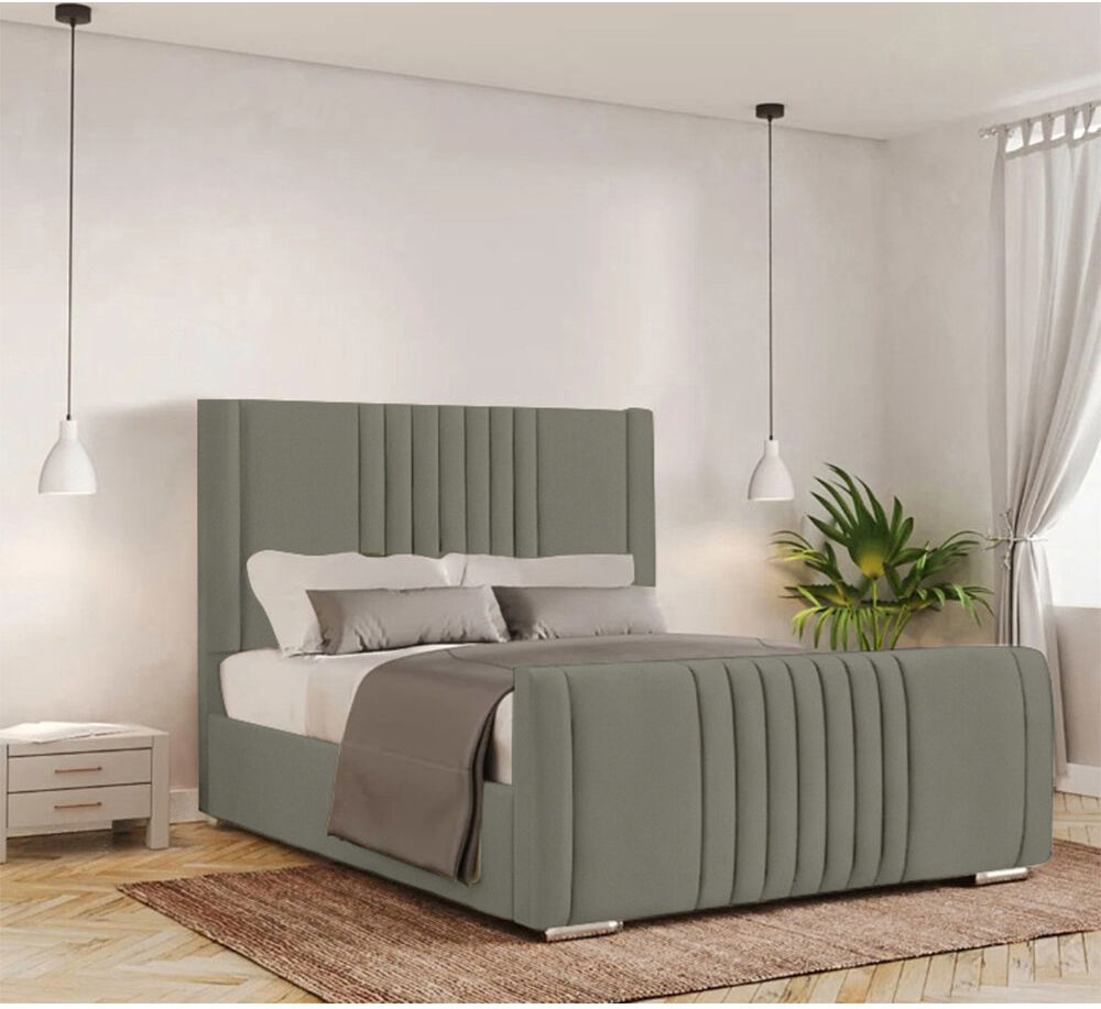 Fairmont Park Ganador Upholstered Bed Asphalt Small Double (4')