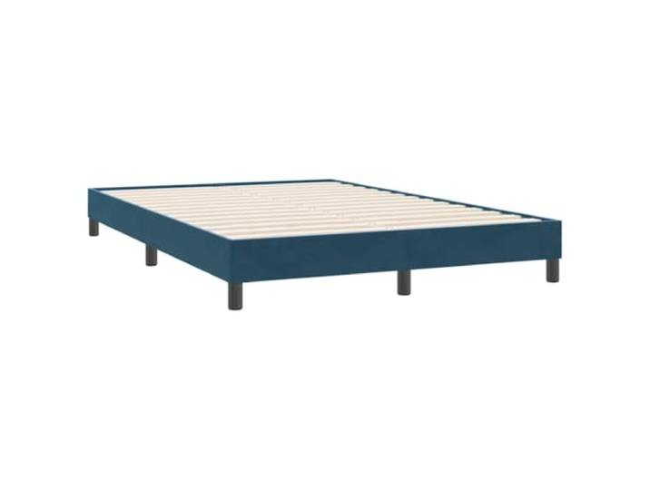 PUGYNBK Bettgestell aus Samt, Dunkelblau, 160 x 220 cm Lattenrost, stabile Füße, ohne Matratze, für Schlafzimmer