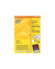 Avery Zweckform Weiß 210 x 148 mm 200 Etiketten 100 Bogen x 2 Mehrzwecketiketten (3655)