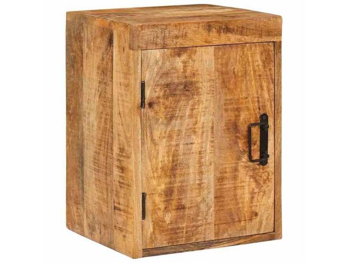 {Marron}Table moderne - Table de chevet/lit - Lot de 2 - Marron Bois de mangue massif - Cadre robuste_9084