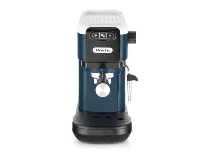Ariete 1399 Espressomaschine Sky Blue, für Pulver und ESE-Pads, 1300 W, Fassungsvermögen 1,1 l, 15 bar Druck, Filter 1, 2 Tassen und ESE-Pads, Cappuccino, Blau