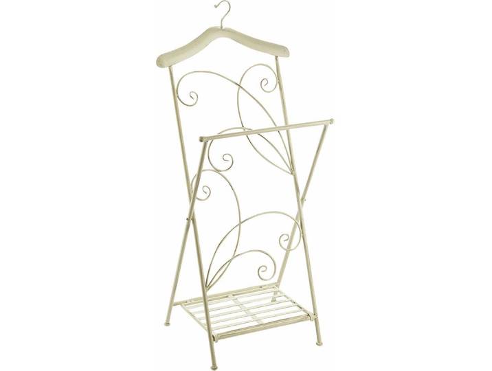 Herrendiener LOCKER, weiss (weiß used look), B:40cm H:101cm T:34cm, Metall, Herrendiener, Herrendiener