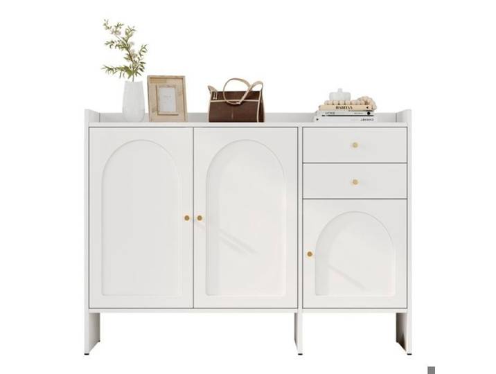 Armoire à Chaussures avec 3 Portes et 2 Tiroirs Meuble à Chaussures avec Poignées en Métal pour Couloir Entr MEUBLE A CHAUSSURES