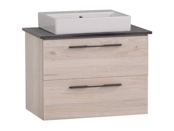Waschtisch mit Lavabo Maxin sand Holz B 66 T 45 cm H 66.4 cm - Material: Holzwerkstoff - Waschtisch mit Lavabo