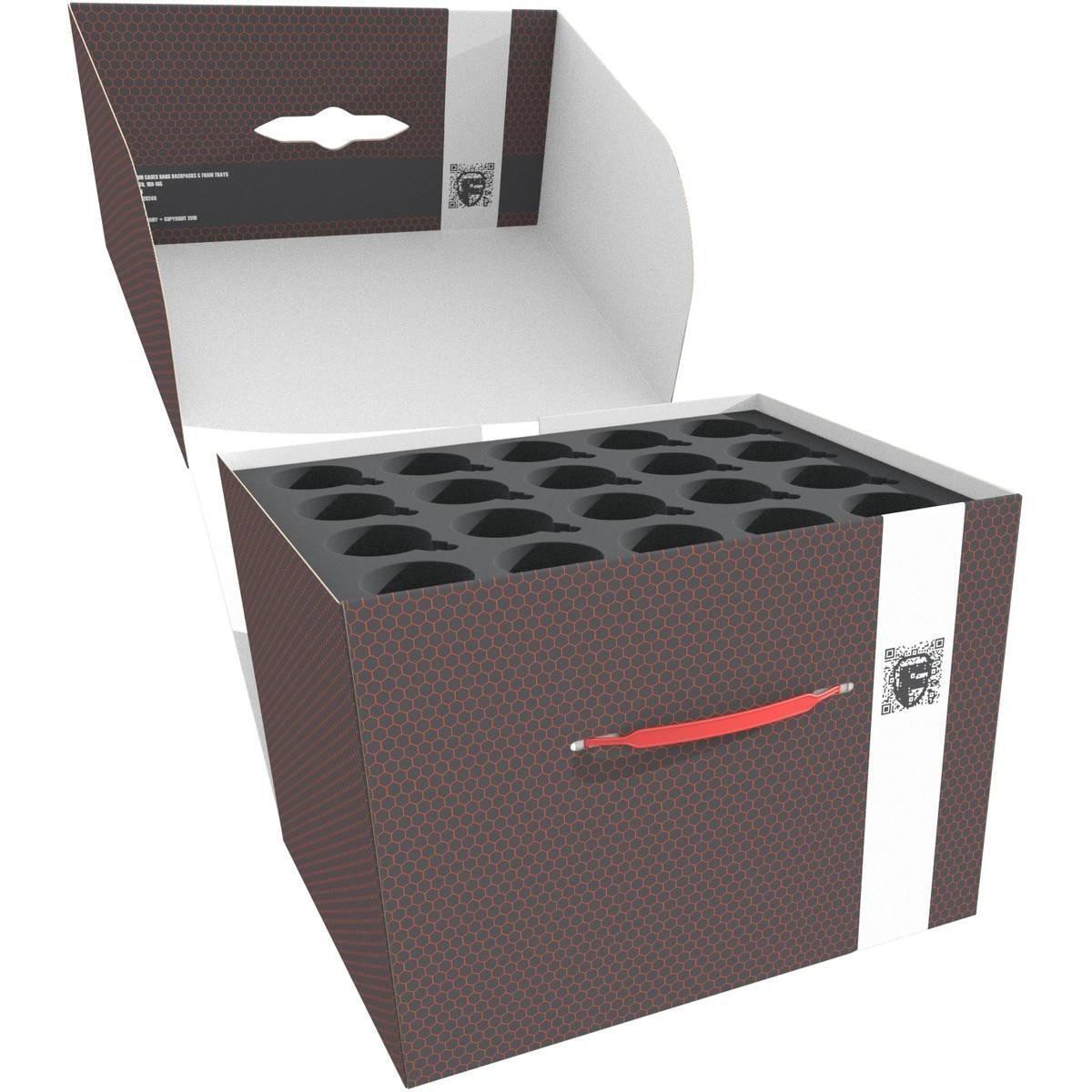 Feldherr Opbergbox voor 80 kerstballen met schuimrubberen inlegstuk en deksel, model FSLB250