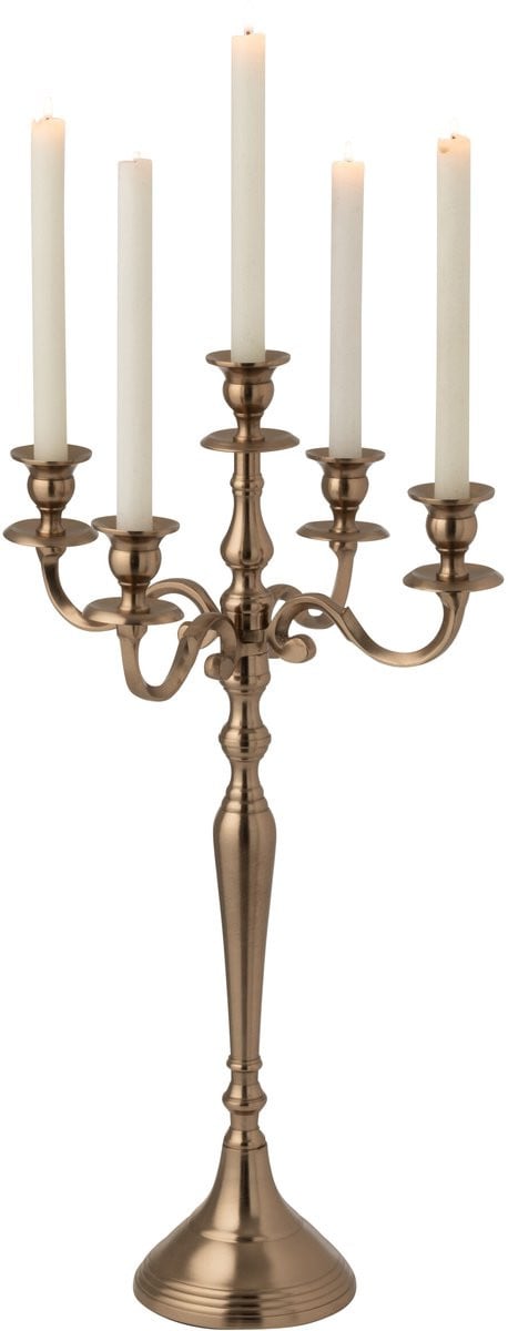 J-Line kaarshouder aluminium roségoudkleurig small