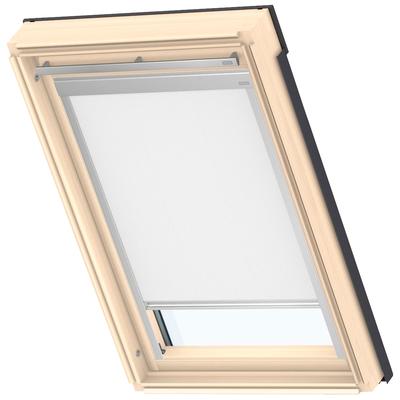Verdunklungsrollo VELUX "DBL C04 4288", weiß, C04, Aluminium, Polyester, Rollos, Verdunklungsrollo, alufarbene Führungsschienen & Griffleiste