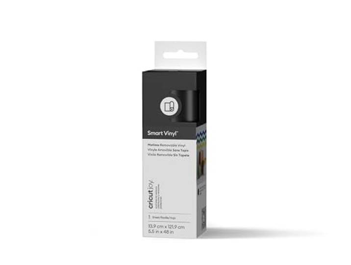 Vinyle Amovible Intelligent Cricut Joy 14x122 cm 1 feuille (Noir)