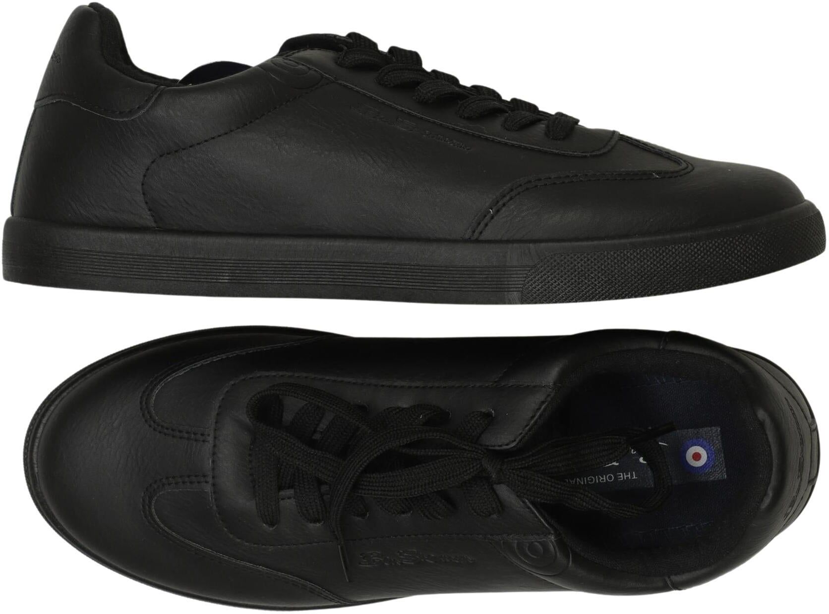 Ben Sherman Herren Sneaker, Schwarz, Gr. EU 40, Kunstleder - Second Hand