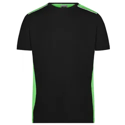 T-Shirt "JN860" - S - black/lime-green
